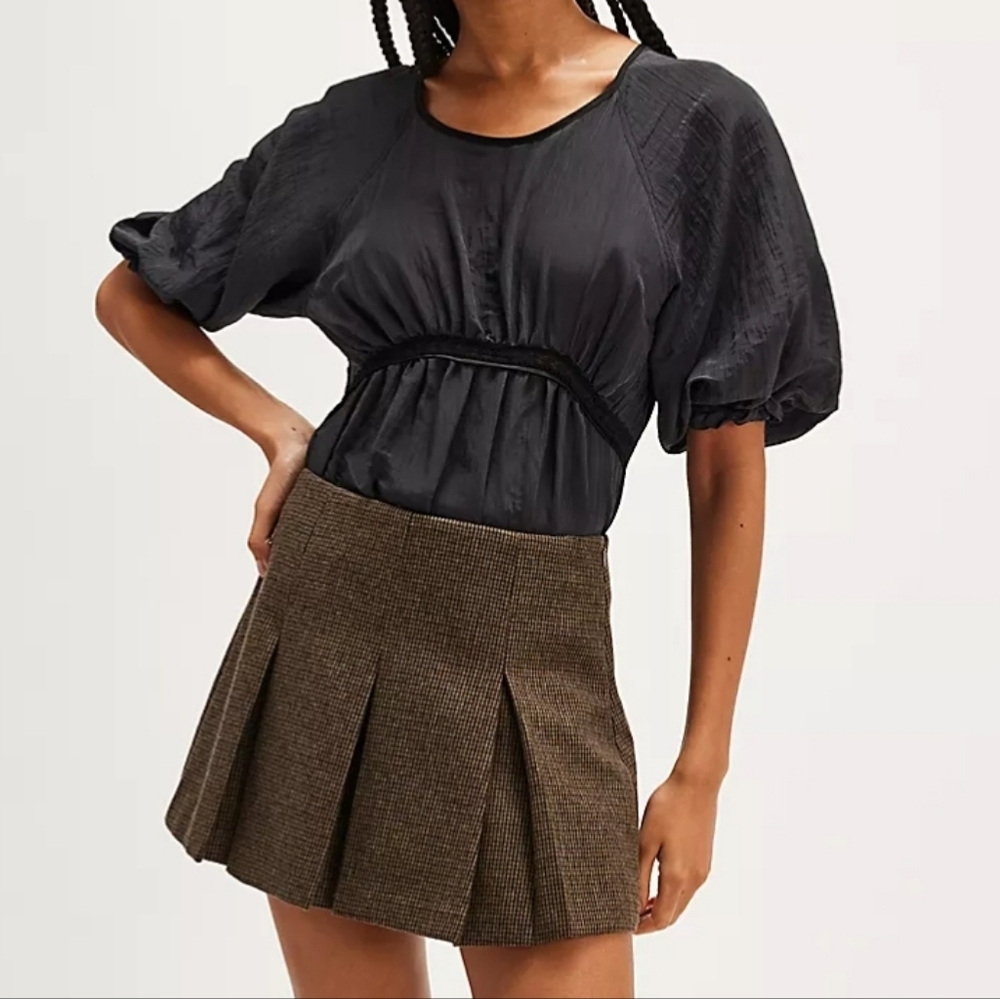 NWT FP Sweet Talker Bodysuit in black size medium